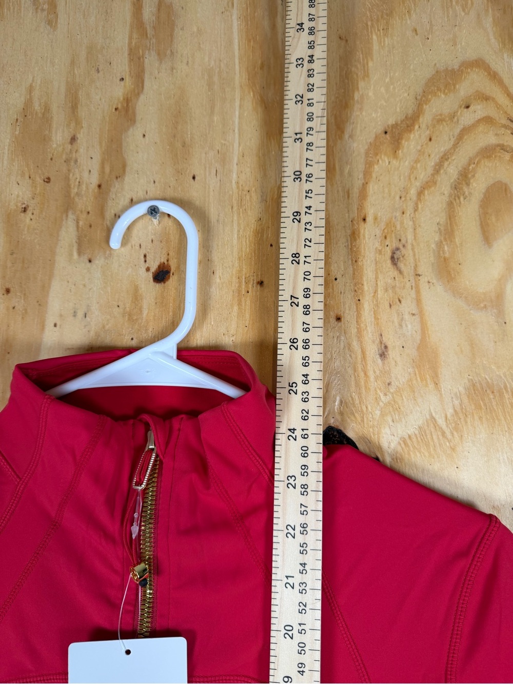 Lululemon Define Cropped Jacket Nulu NWT Dark Red Size 8 - Picture 3 of 5